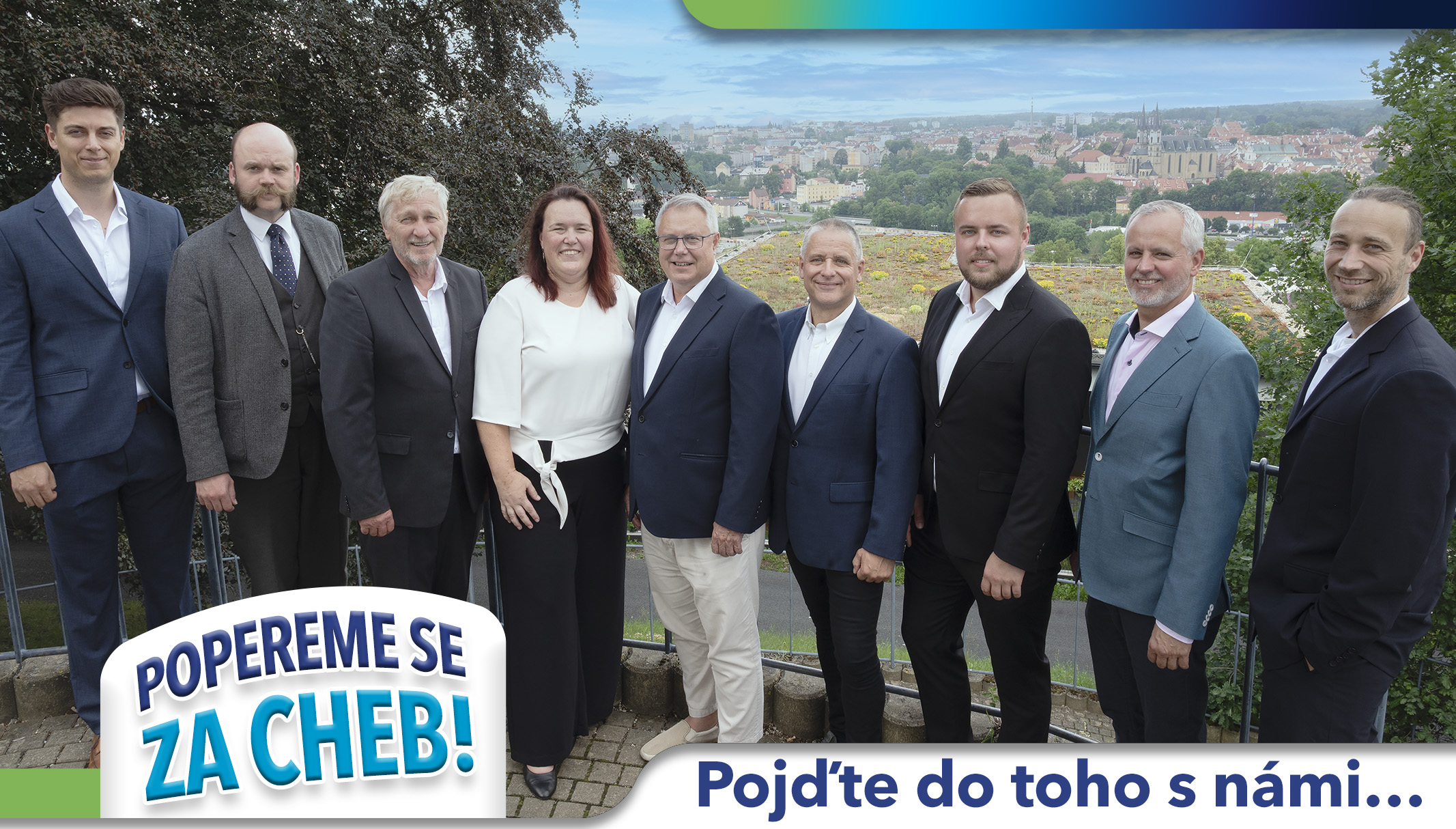 Lidři kandidátky ODS a Nezávislých pro komunální volby v Chebu Foto lídrů kandidátky do komunálních voleb v Chebu